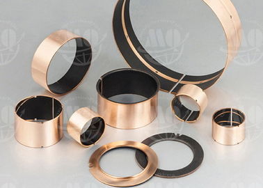 Bronze Backing Oil Free Graphite Impregnated Bushings Customised Material