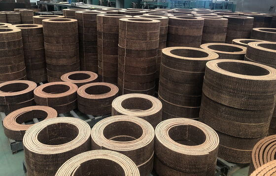 Geweefd industrieel frictiemateriaal met messingdraden, hars geweven remblokmateriaal