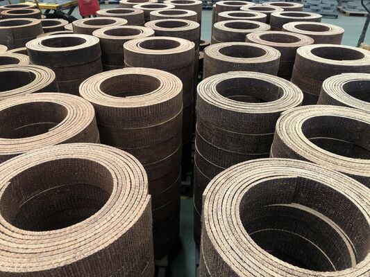 Geweefd industrieel frictiemateriaal met messingdraden, hars geweven remblokmateriaal
