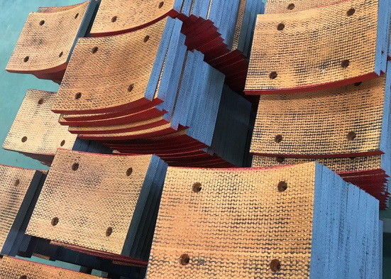 Boringsmachines Hars wrijving remkussels Niet-asbest geweven remmen blokmateriaal